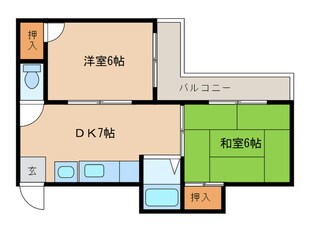 スウィング姪浜の物件間取画像